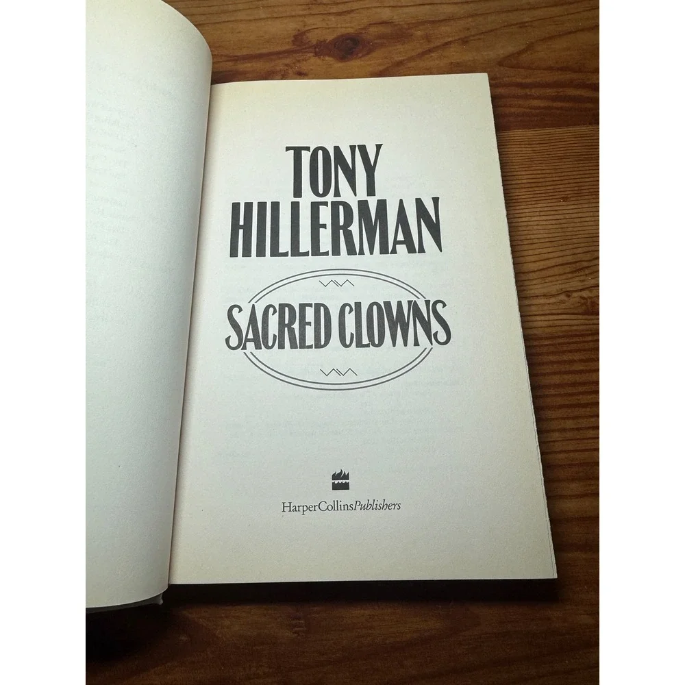 Sacred Clowns Tony Hillerman Fiction Mystery Novel Book 1st Edition 1993